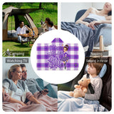 Kids Cosy Tartan Hooded Blanket  Free p&p Worldwide