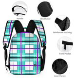 Mint Tartan - Highland Dancer Kids Tartan Backpack, Lunch Bag & Pencil Case - Free p&p Worldwide