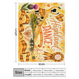 Highland Dancer Blanket - Free p&p Worldwide