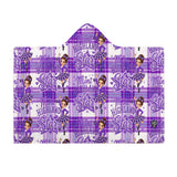 Kids Cosy Tartan Hooded Blanket  Free p&p Worldwide
