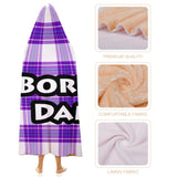Kids Cosy Tartan Hooded Blanket (40" x 50") - Free p&p Worldwide