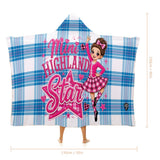 Kids Cosy Tartan Hooded Blanket  Free p&p Worldwide