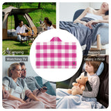 Kids Cosy Tartan Hooded Blanket (40" x 50") - Free p&p Worldwide