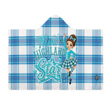 Kids Cosy Tartan Hooded Blanket  Free p&p Worldwide