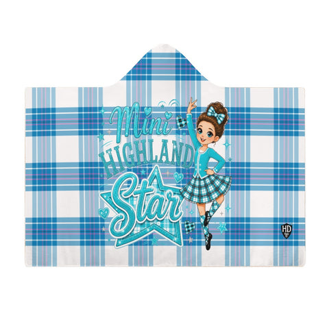 Kids Cosy Tartan Hooded Blanket  Free p&p Worldwide