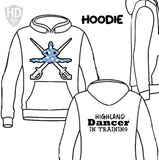 Tartan Dancer HOODIE  ** ADULT ** - ALL DESIGNS (MADE IN THE HD STUDIO)