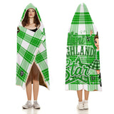 Kids Cosy Tartan Hooded Blanket  Free p&p Worldwide