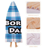 Kids Cosy Tartan Hooded Blanket (40" x 50") - Free p&p Worldwide