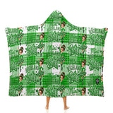 Kids Cosy Tartan Hooded Blanket  Free p&p Worldwide