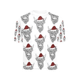 Big Girls' All Over Print Crew Neck T-Shirt(T40-2)