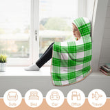 Kids Cosy Tartan Hooded Blanket (40" x 50") - Free p&p Worldwide