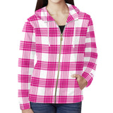 Women's Arran Mist Tartan Zip Hoodie - FREE p&p Worldwide