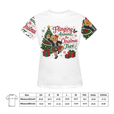 Women's Christmas Tee - Free p&p Worldwide