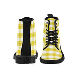 Tartan Leather Boots - Free p&p Worldwide