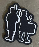 Highland Piper & Drummer  Shoe Charm - Free p&p in the UK