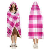 Kids Cosy Tartan Hooded Blanket (40" x 50") - Free p&p Worldwide