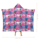 Kids Cosy Tartan Hooded Blanket  Free p&p Worldwide