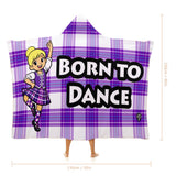 Kids Cosy Tartan Hooded Blanket (40" x 50") - Free p&p Worldwide
