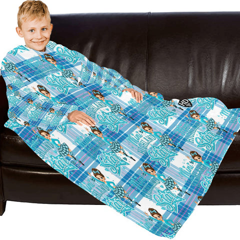 Highland Dancer Kids Blanket Robe with Sleeves - Free P&P Worldwide