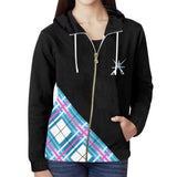 Women's All Over Print Full Zip Hoodie (Model H14)
