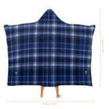 Kids Cosy Tartan Hooded Blanket  Free p&p Worldwide