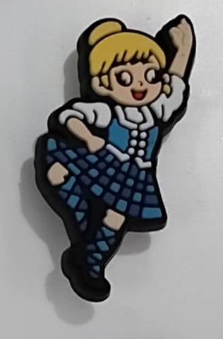 HD Blue Dancer - Shoe Charm  Free p&p in the UK