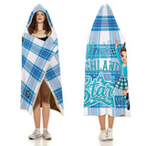 Kids Cosy Tartan Hooded Blanket  Free p&p Worldwide