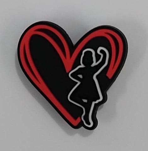 HD Heart - Shoe Charm  Free p&p in the UK