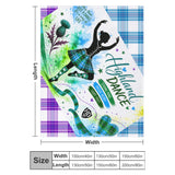Highland Dancer Blanket - Free p&p Worldwide