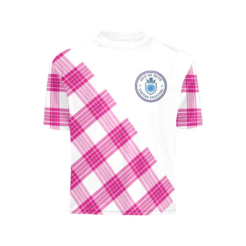 Isle of Bute Tartan Festival Youth Pink Tees - Free p&p