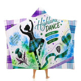 Kids Cosy Tartan Hooded Blanket Free p&p Worldwide