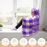 Kids Cosy Tartan Hooded Blanket  Free p&p Worldwide
