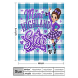 Highland Dancer Blanket - Free p&p Worldwide