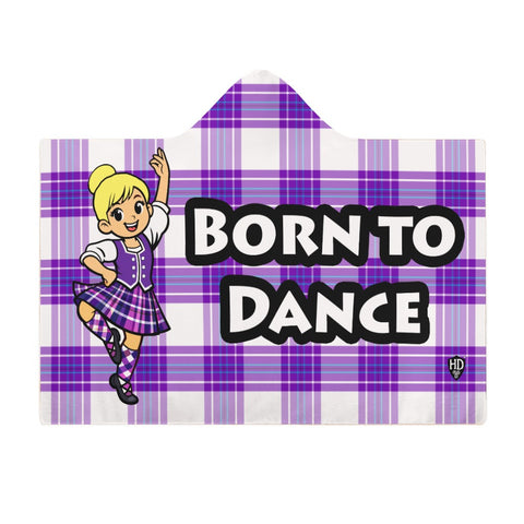 Kids Cosy Tartan Hooded Blanket (40" x 50") - Free p&p Worldwide