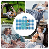 Kids Cosy Tartan Hooded Blanket  Free p&p Worldwide