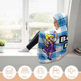 Kids Cosy Tartan Hooded Blanket (40" x 50") - Free p&p Worldwide