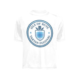 Isle of Bute Tartan Festival Youth Blue Tees - Free p&p