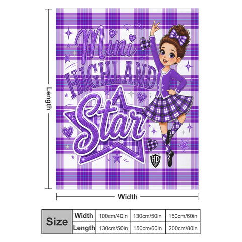 Highland Dancer Blanket - Free p&p Worldwide