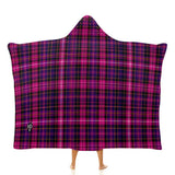 Kids Cosy Tartan Hooded Blanket  Free p&p Worldwide