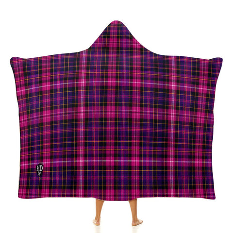 Kids Cosy Tartan Hooded Blanket  Free p&p Worldwide