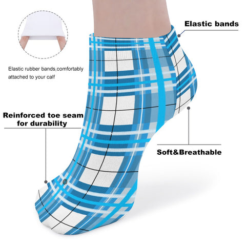 ✨'Jura Sky' Tartan Kids Socks (5 Pairs)✨Free p&p Worldwide