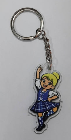 Highland Dancer KeyRing -Free p&p in UK - Discount on multiple buys