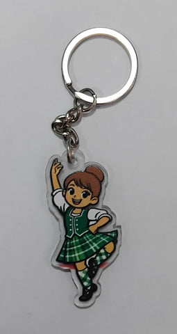 Highland Dancer KeyRing -Free p&p in UK - Discount on multiple buys