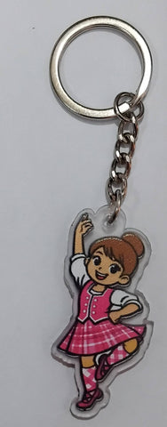Highland Dancer KeyRing -Free p&p in UK - Discount on multiple buys