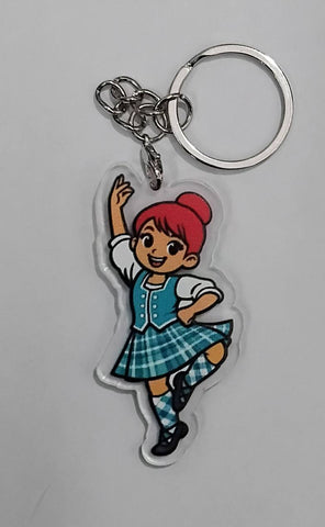 Highland Dancer KeyRing -Free p&p in UK - Discount on multiple buys