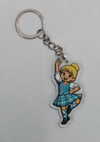 Highland Dancer KeyRing -Free p&p in UK - Discount on multiple buys