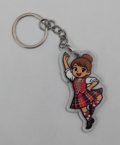 Highland Dancer KeyRing -Free p&p in UK - Discount on multiple buys