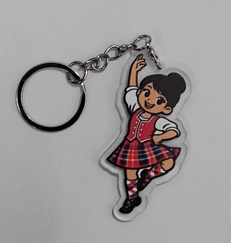 Highland Dancer KeyRing -Free p&p in UK - Discount on multiple buys