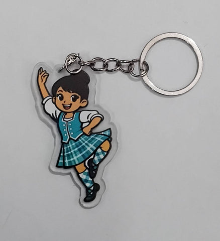 Highland Dancer KeyRing -Free p&p in UK - Discount on multiple buys