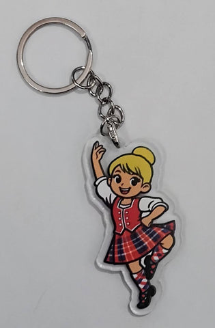 Highland Dancer KeyRing -Free p&p in UK - Discount on multiple buys